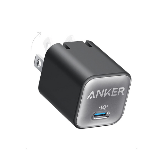 Anker Cargador tipo C 30W carga rápida para iPhone 16/15/14, iPad, Samsung Galaxy