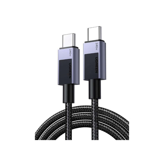 Ugreen Cable tipo C a C, de 240W carga rápida compatible con MacBook Pro/Air, iPhone 16/15, Galaxy S25/S24/Iltra, iPad Pro/Air/Mini 2M