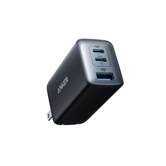 Anker Cargador tipo C (Nano 65W), PPS de 3 puertos compacto y plegable para MacBook, iPad, Galaxy, iPhone 16/15 y más